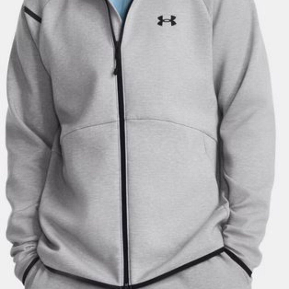 Under Armour Unstoppable Men's Fleece Jacket - Color Gray, Size 4XL